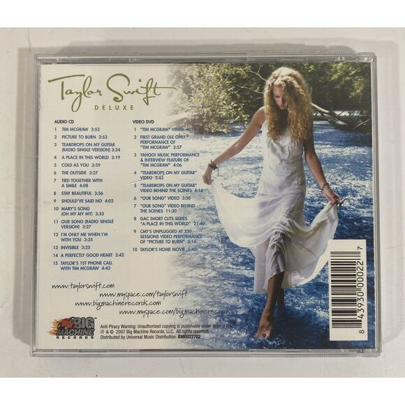 Taylor Swift Self-titled 2007 CD and DVD Deluxe Limited Edition with Lenticular - Picture 3 of 12